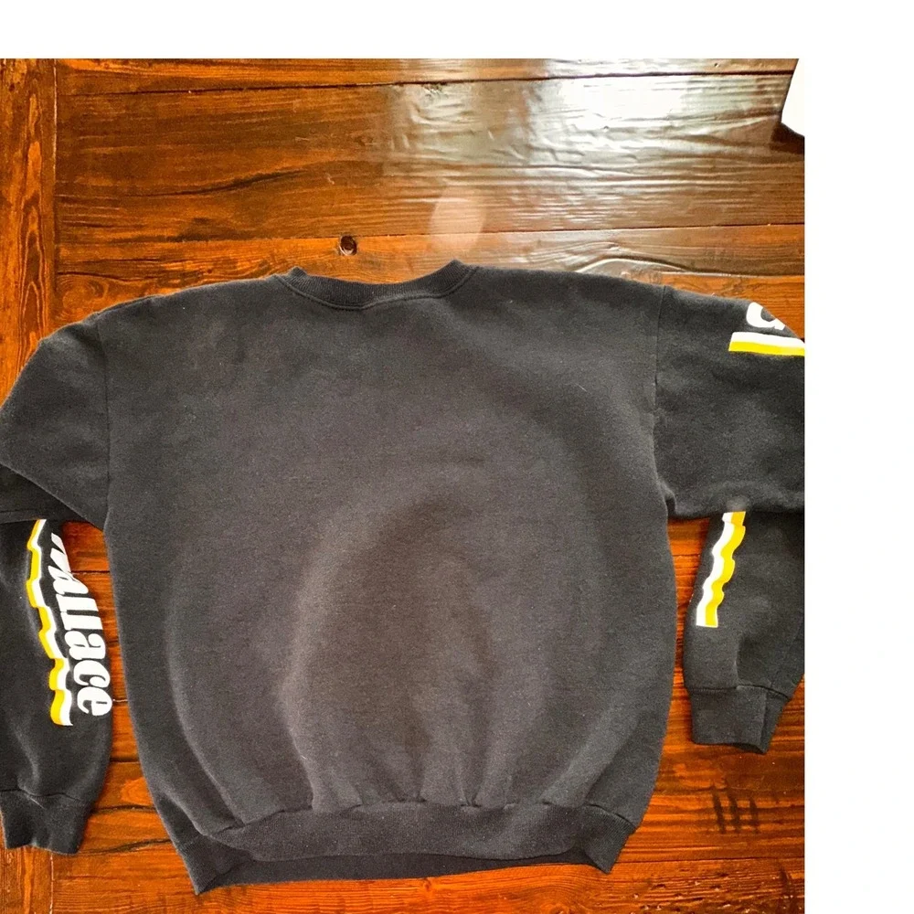 Vintage Miller Genuine Draft Rusty Wallace NASCAR Racing Sweatshirt Black